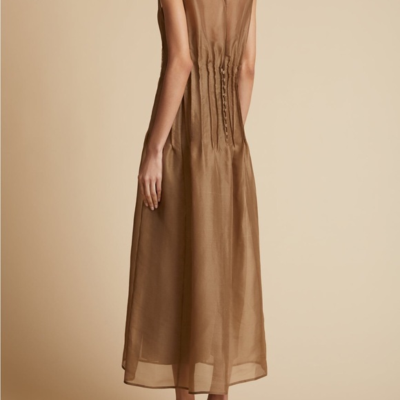Khaite SS24. The Wes Dress in Toffee. Never worn with tags. - Picture 6 of 8